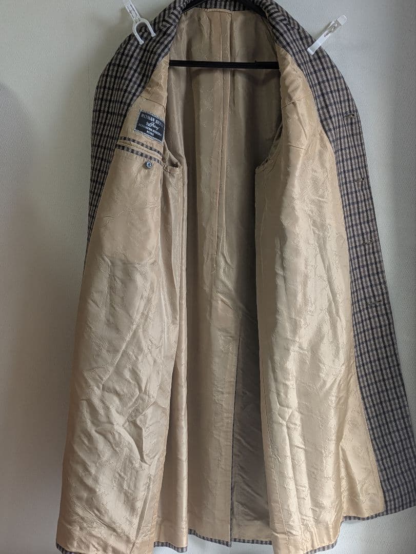 【最高級】Brioni ブリオーニ ガンクラブチェック コート 48 イタリア製