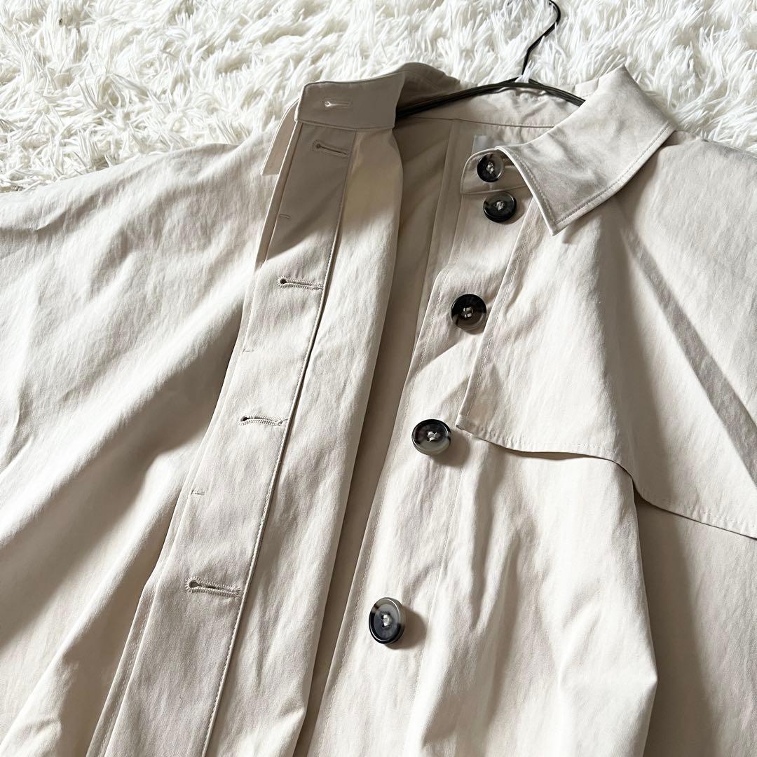 COS コス オーバーサイズ クロップド トレンチコートケープ