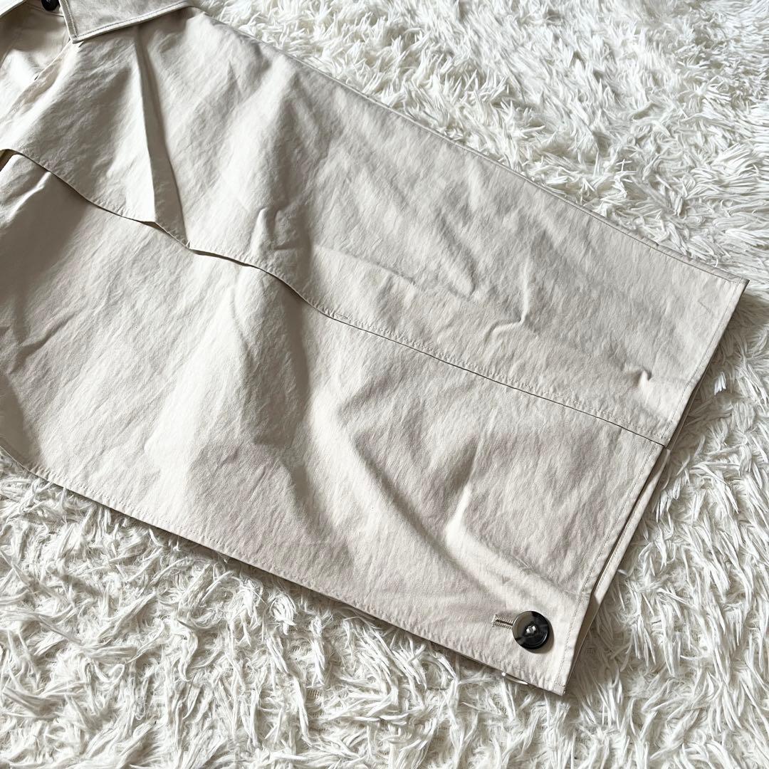 COS コス オーバーサイズ クロップド トレンチコートケープ