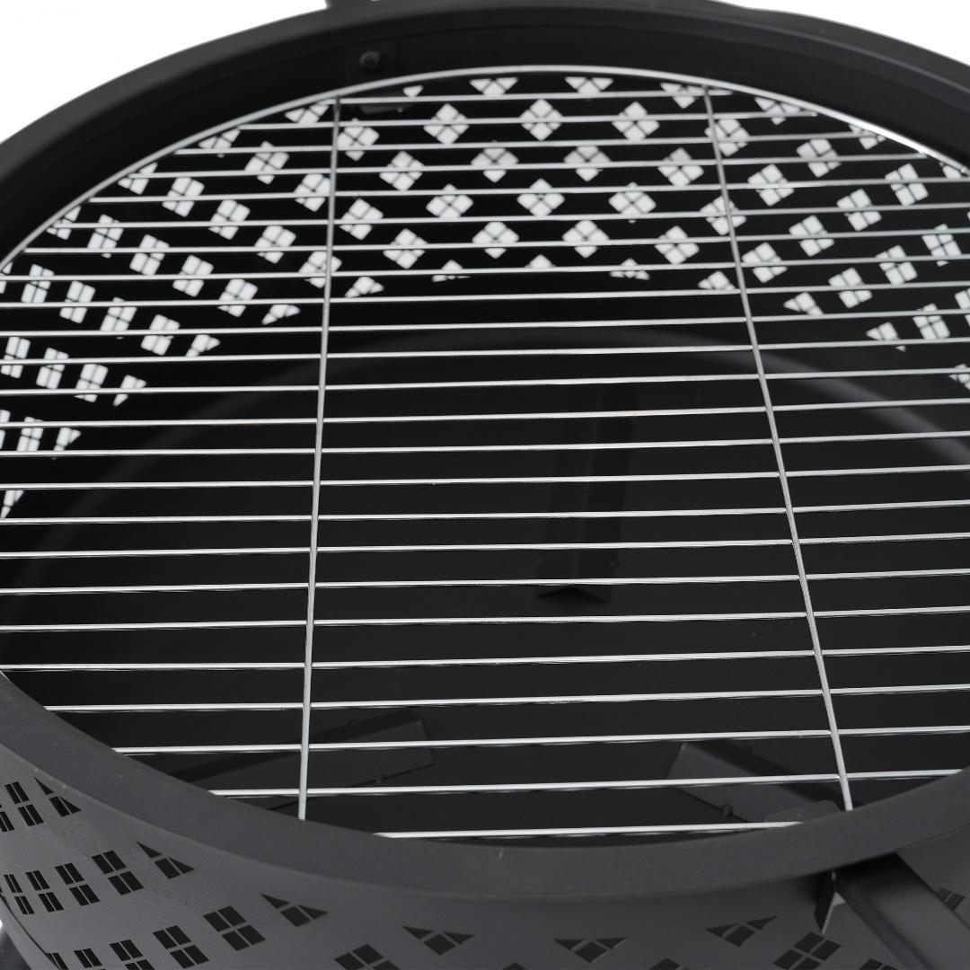 迅速発送！焚き火台　キャンプグッズ　二次燃焼　バーベキューコンロ　BLACK