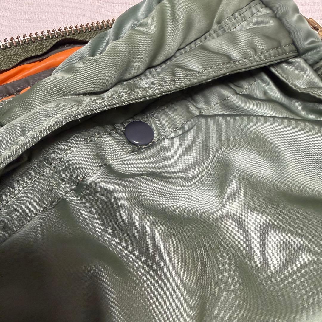 PORTER タンカー 2WAY ブリーフケース 大きめ グリーン ストラップ付