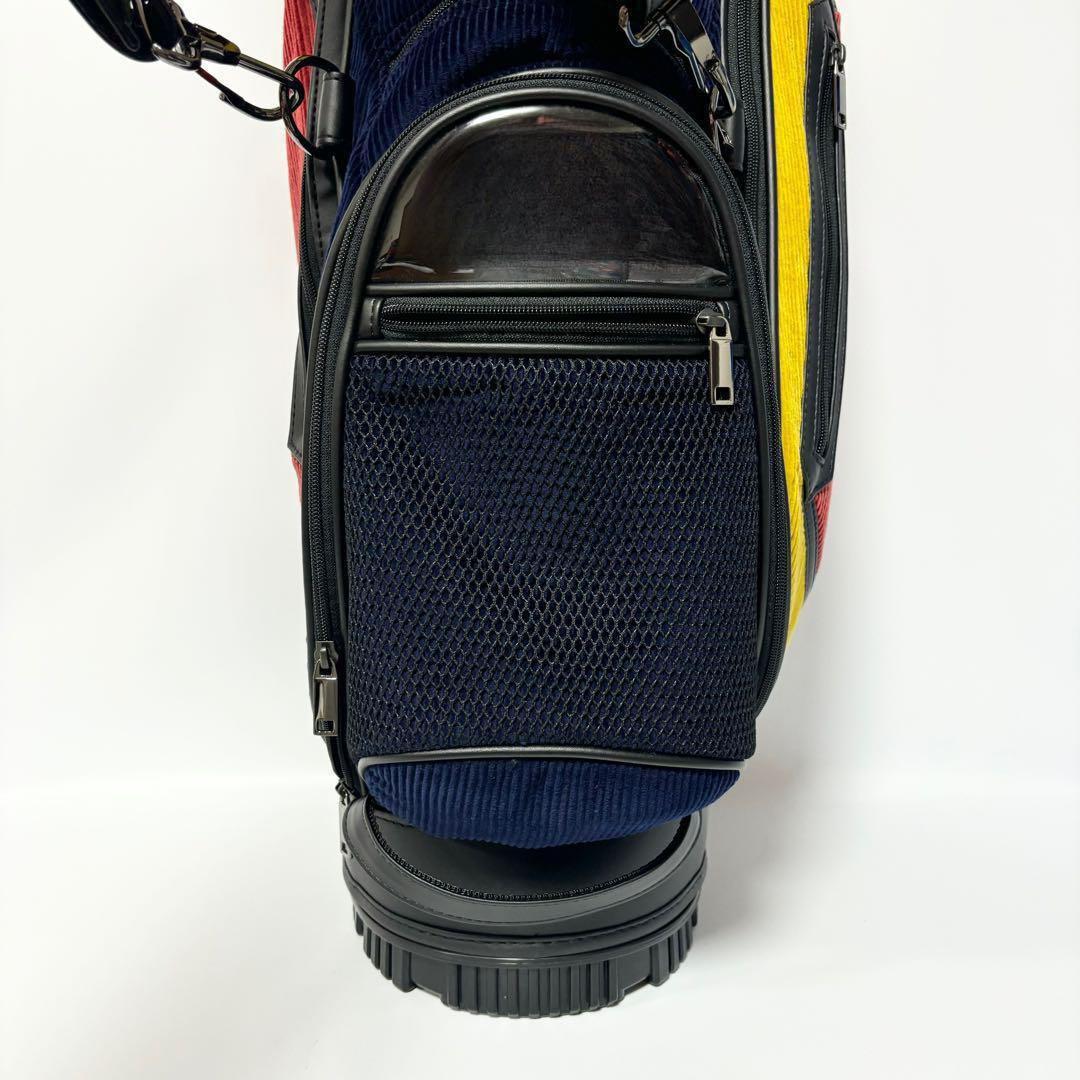 新品 ガジェヘラ ゴルフ コーデュロイ キャディー バッグ イエロー