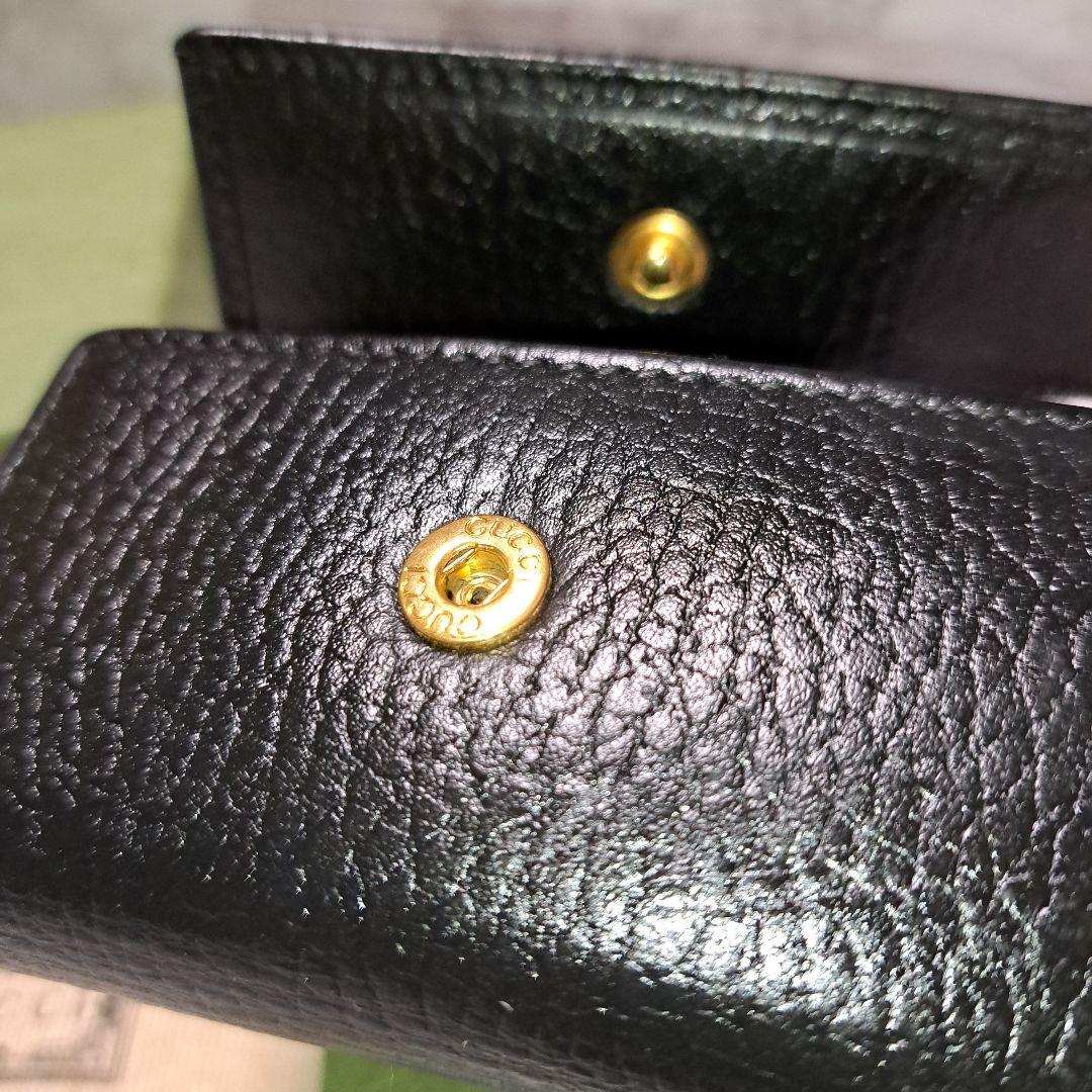 ✨️超美品 ✨️GUCCI グッチ マーモント　キーケース黒　箱&保存袋付き