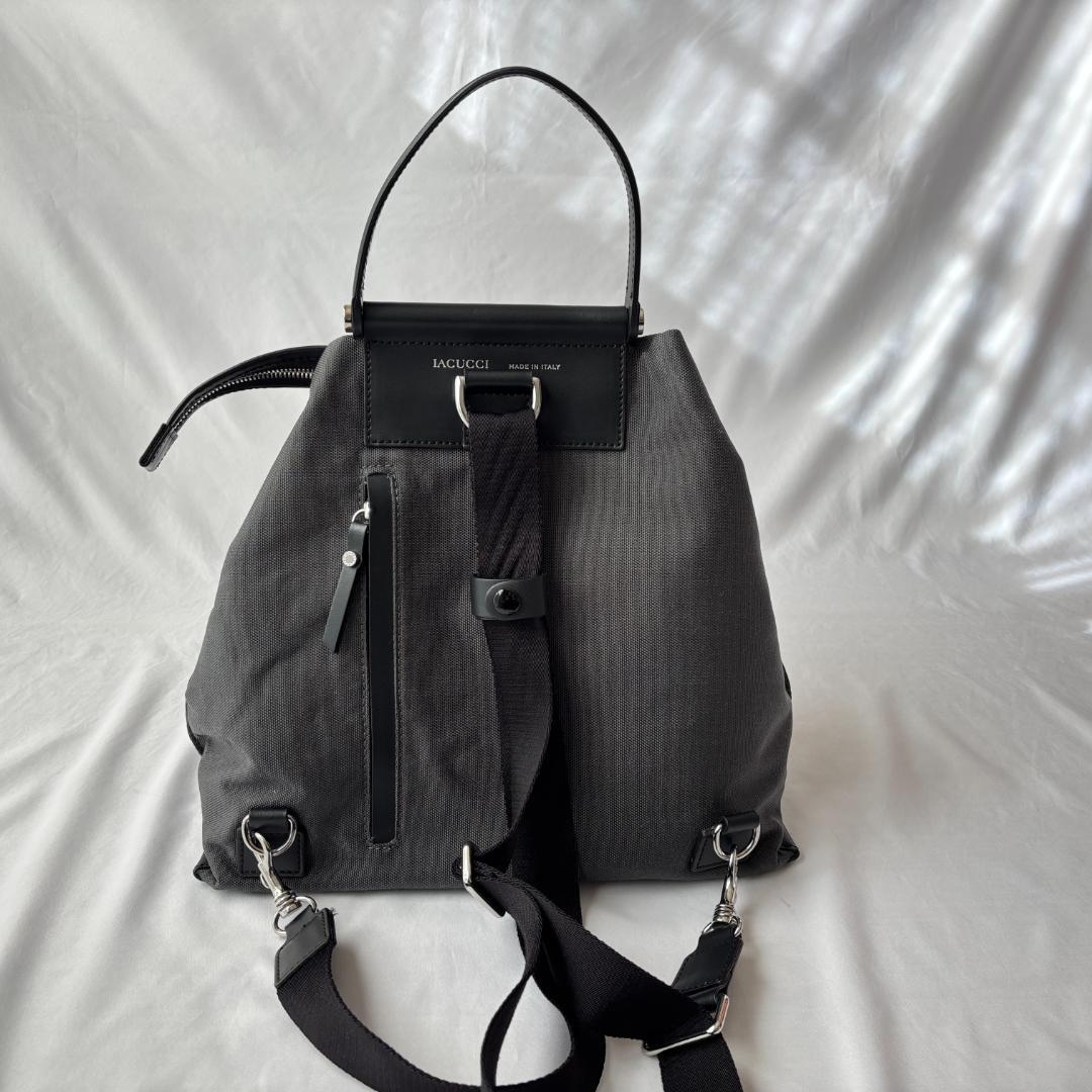 美品 イアクッチ 3way リュック バッグ コーデュラルーガ ナイロン×レザー