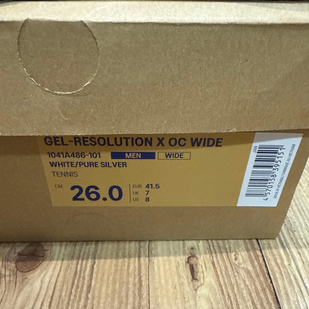 シューズ(男性用) ASICS GEL-RESOLUTION X OC WIDE 26.0cm