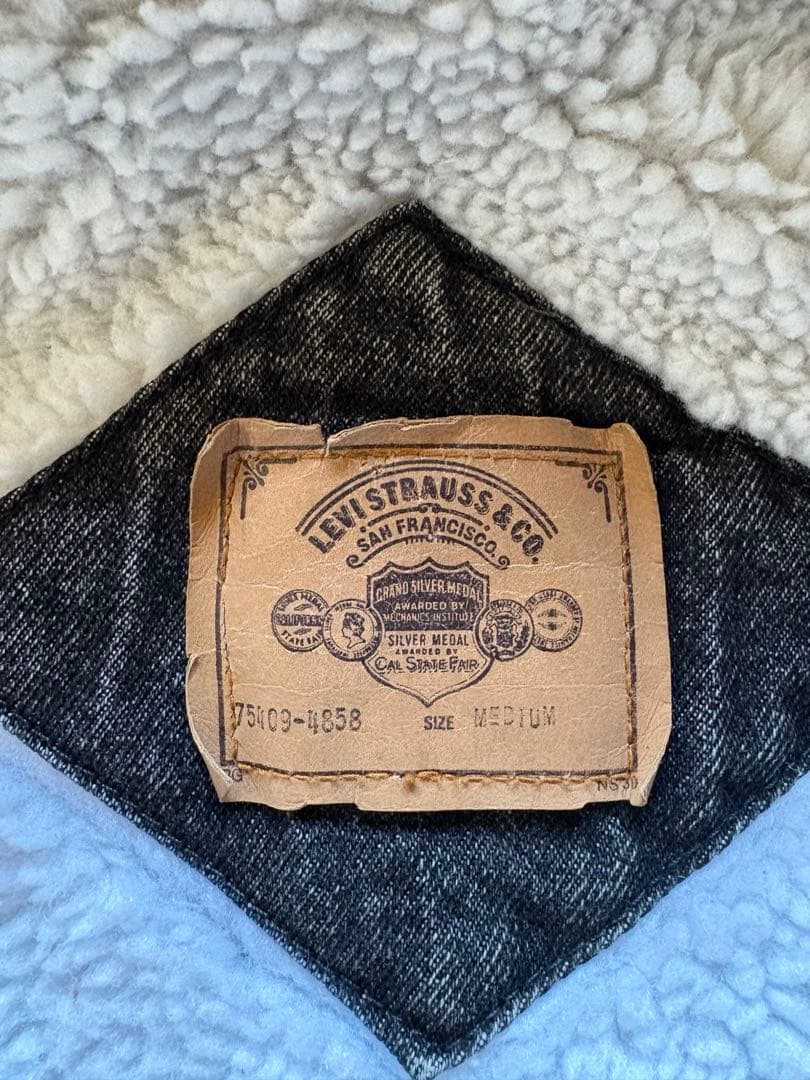 Levi's 美品　リーバイス 75409-4858　ブラックボアジャケット