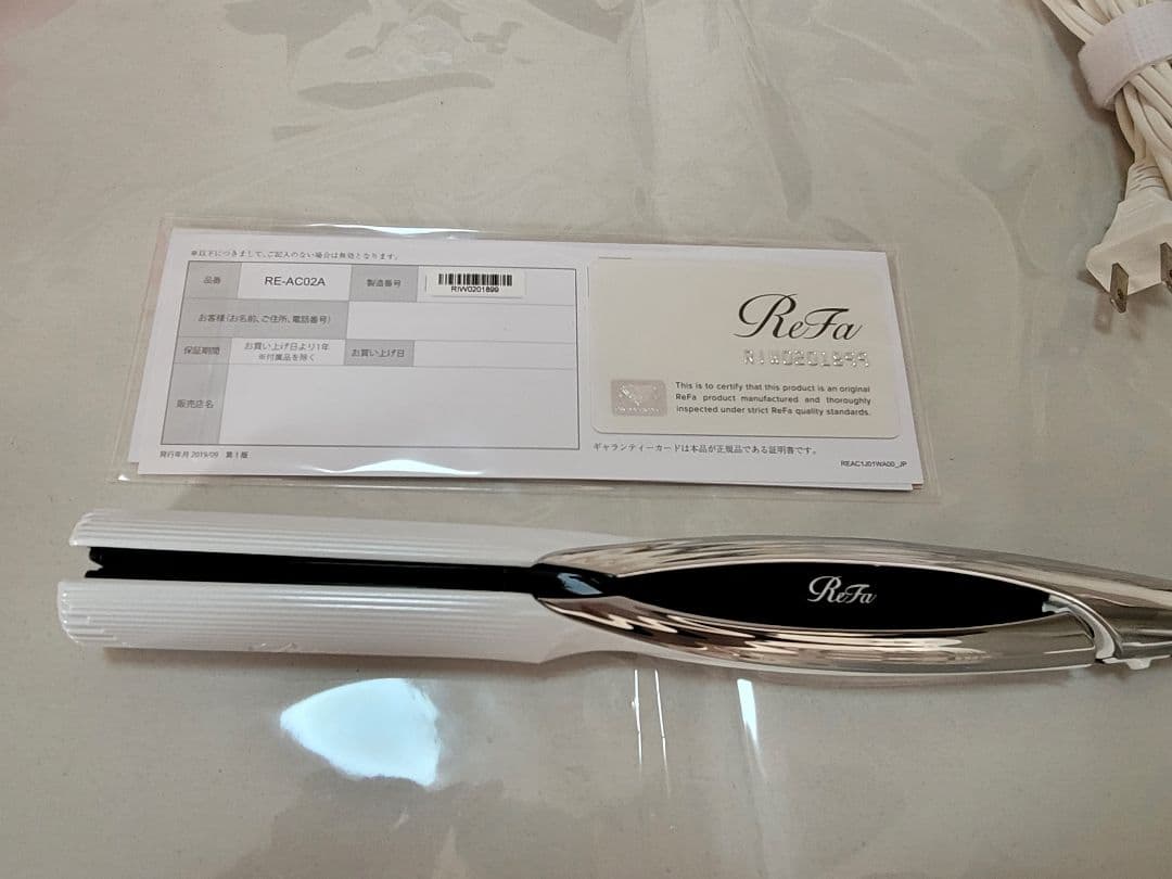 ReFa ストレートヘアアイロン ホワイト/シルバー