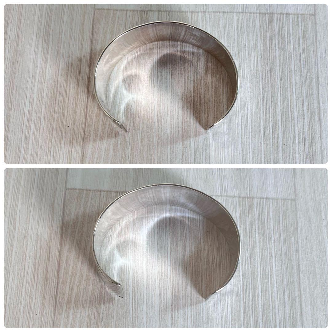 【美品】ナバホ インディアンジュエリー　バングル　インレイ　ベアパウ　Ray B