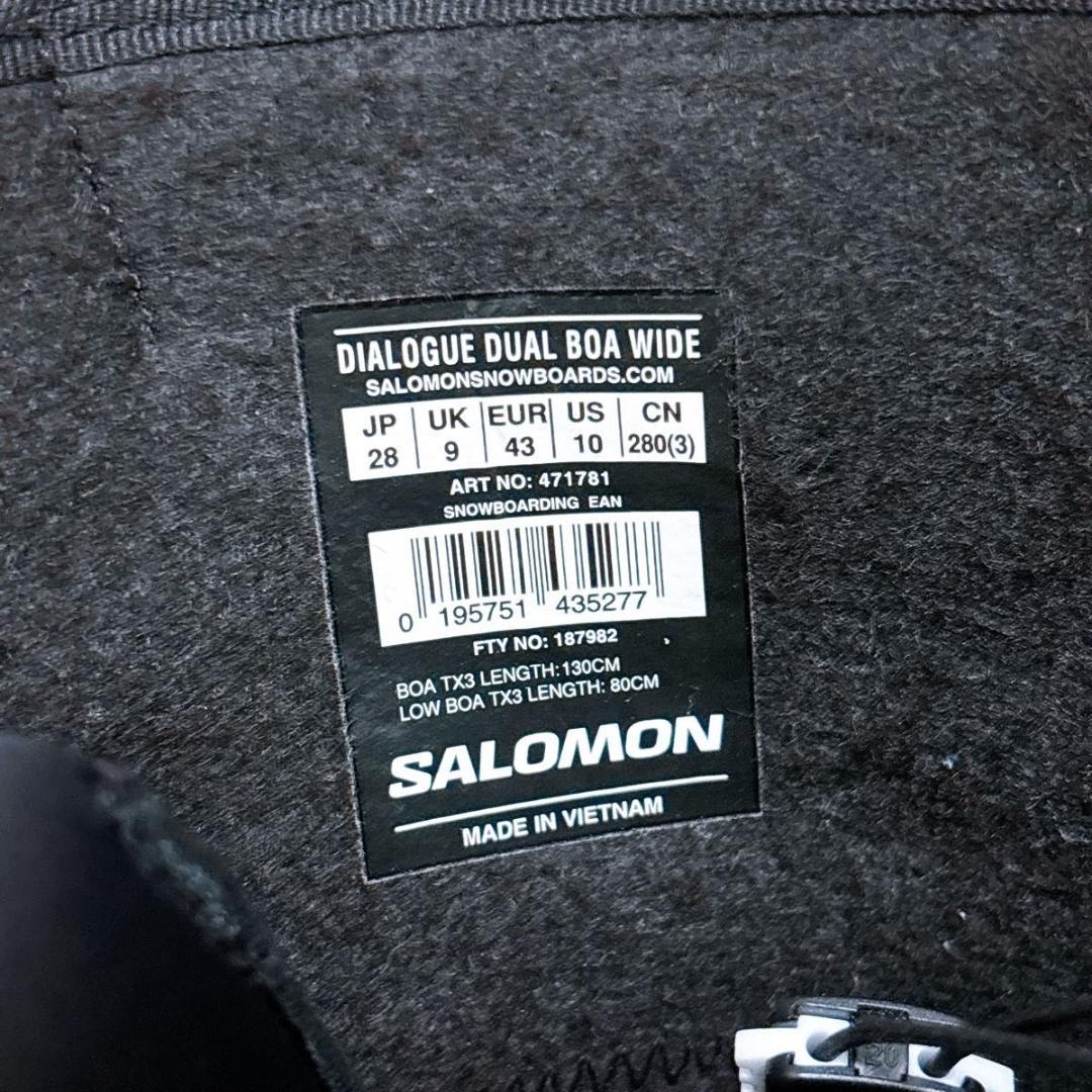 スノーボード SALMON DIALOGUE DUAL BOA WIDE 24-25 28.0