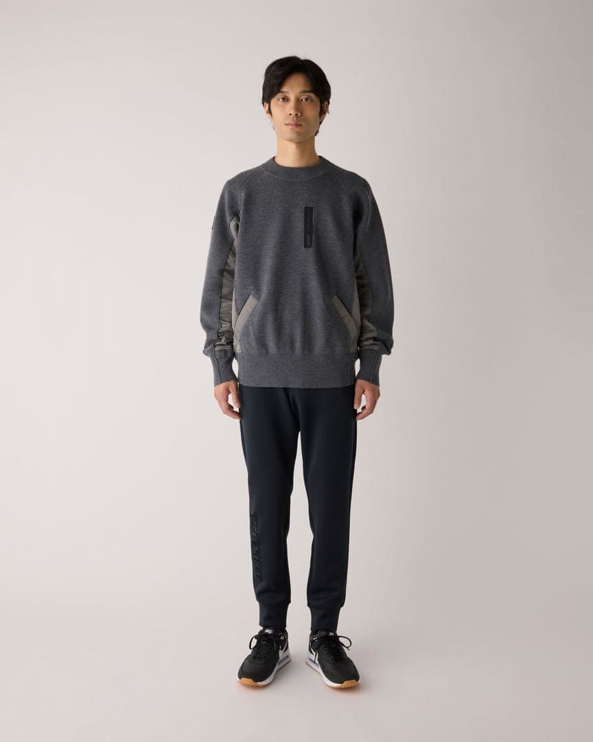 メンズウェア BRIEFING GOLF DOCKING CREWNECK KNIT M