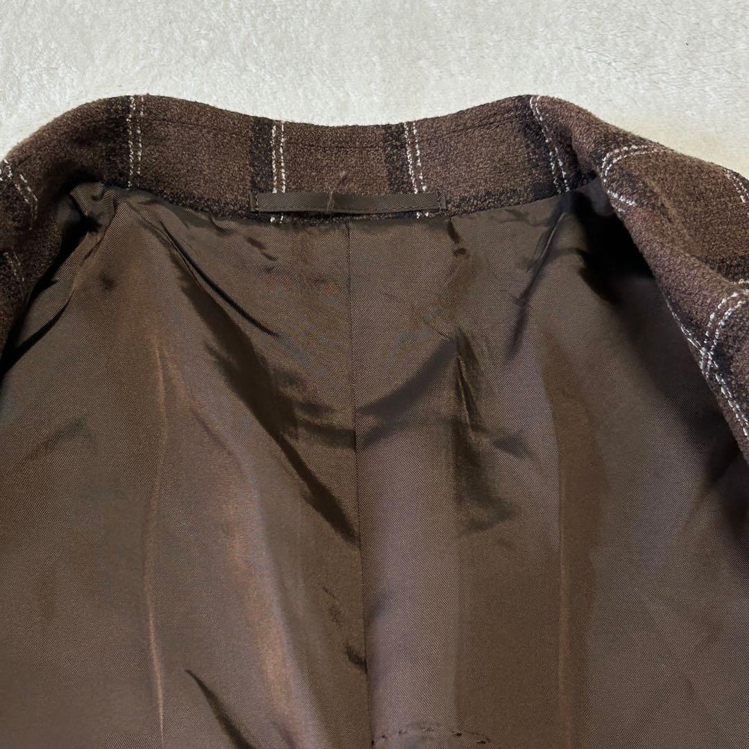 美品 ユナイテッドアローズ ウィンドペン チェック ウール ジャケット