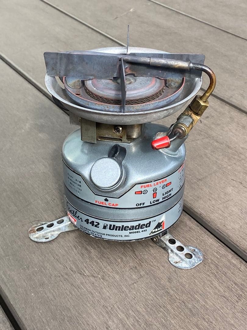 コールマン Feather モデル442／純正ウインドスクリーン／収納box付