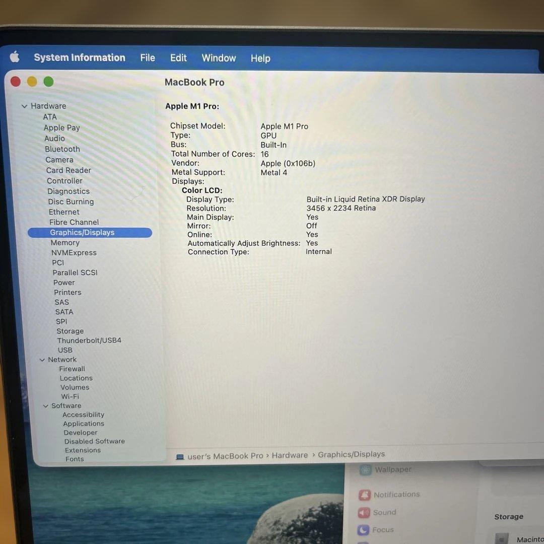 快速MacBook Pro M1 32GB 16core 500GB