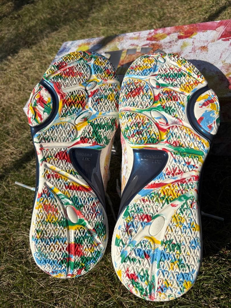 LI-NING ABPV009-3バスケットシューズ ホワイト/マルチカラー