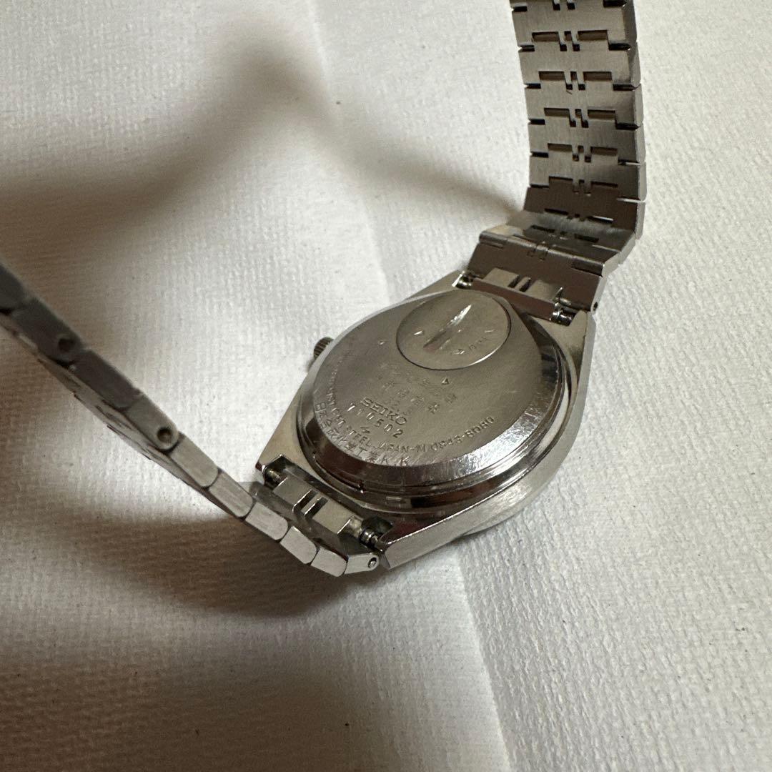 SEIKO キングクォーツ　稼動品　美品 特殊ブルー文字盤