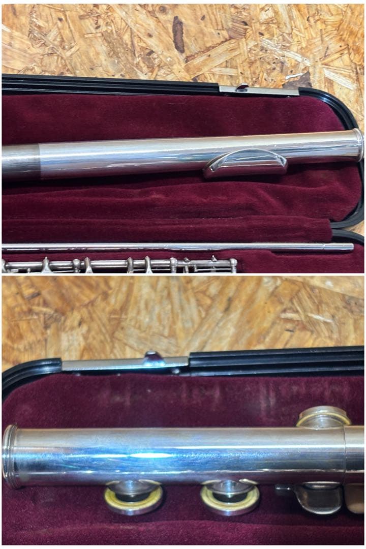 YAMAHA フルート 211SII ハードケース 革ケース付き