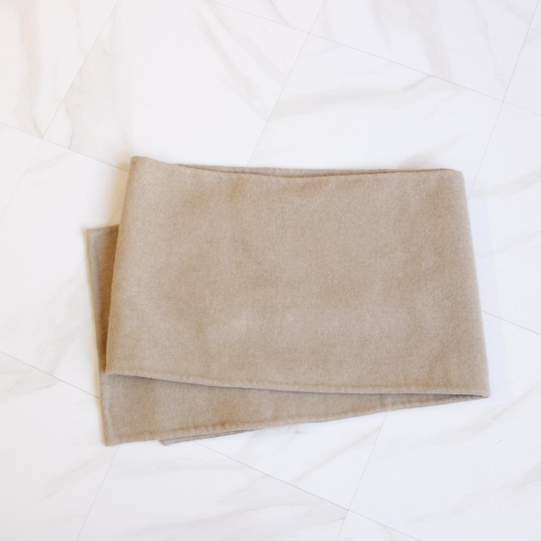 【新品タグ付き】OPAQUE.CLIP 《マフラー付き》ウール混ノーカラーコート