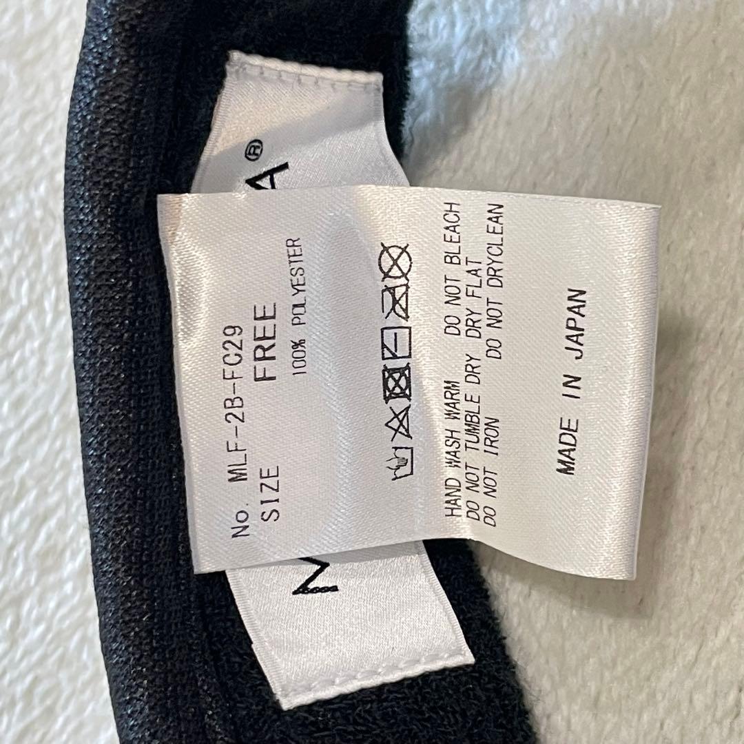 マークアンドロナ　スカル　サンバイザー　ラインストーン　ゴールド金具　ゴルフ　黒