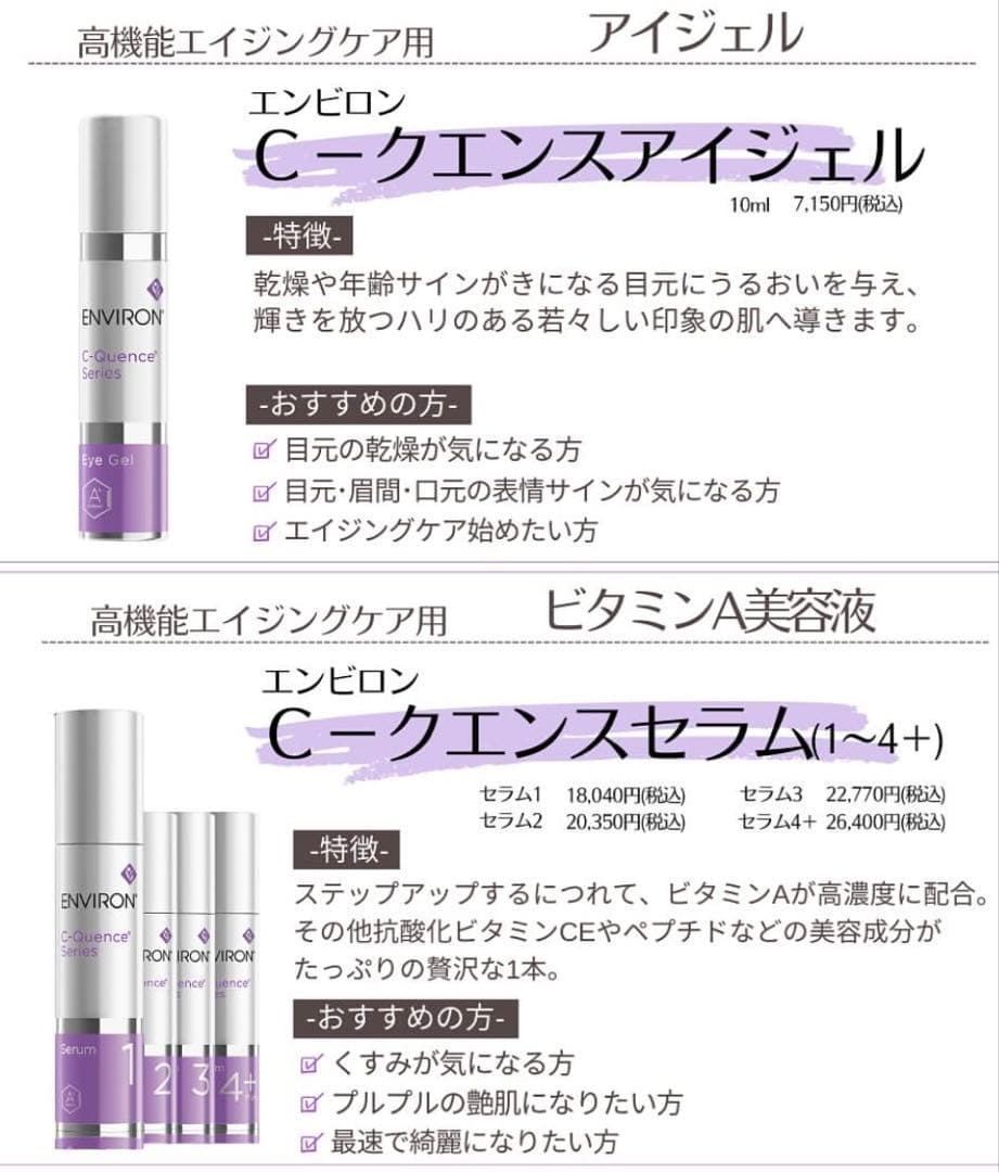 エンビロンENVIRON⚛️C－クエンスセラム 2⚛️美容クリニック、皮膚科専用品