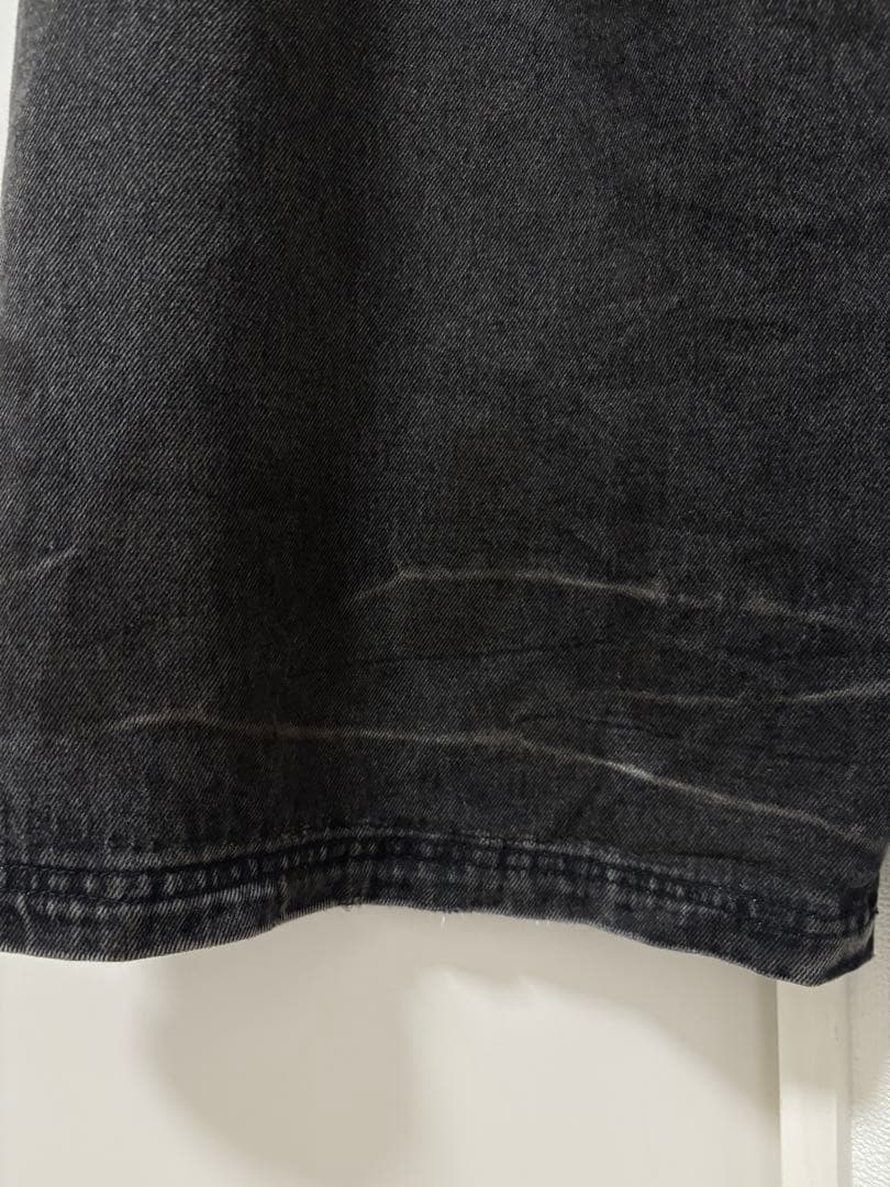 パンツ peoplesense Vintage Washed Black Wide L