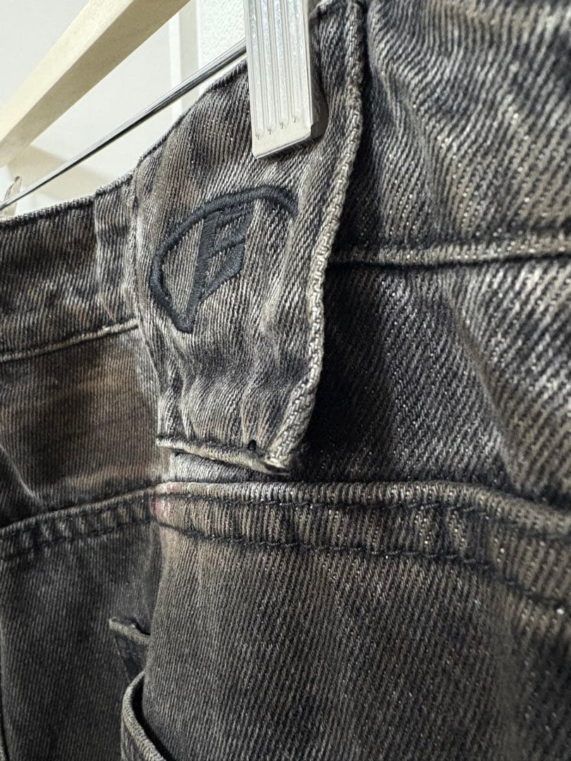 パンツ peoplesense Vintage Washed Black Wide L