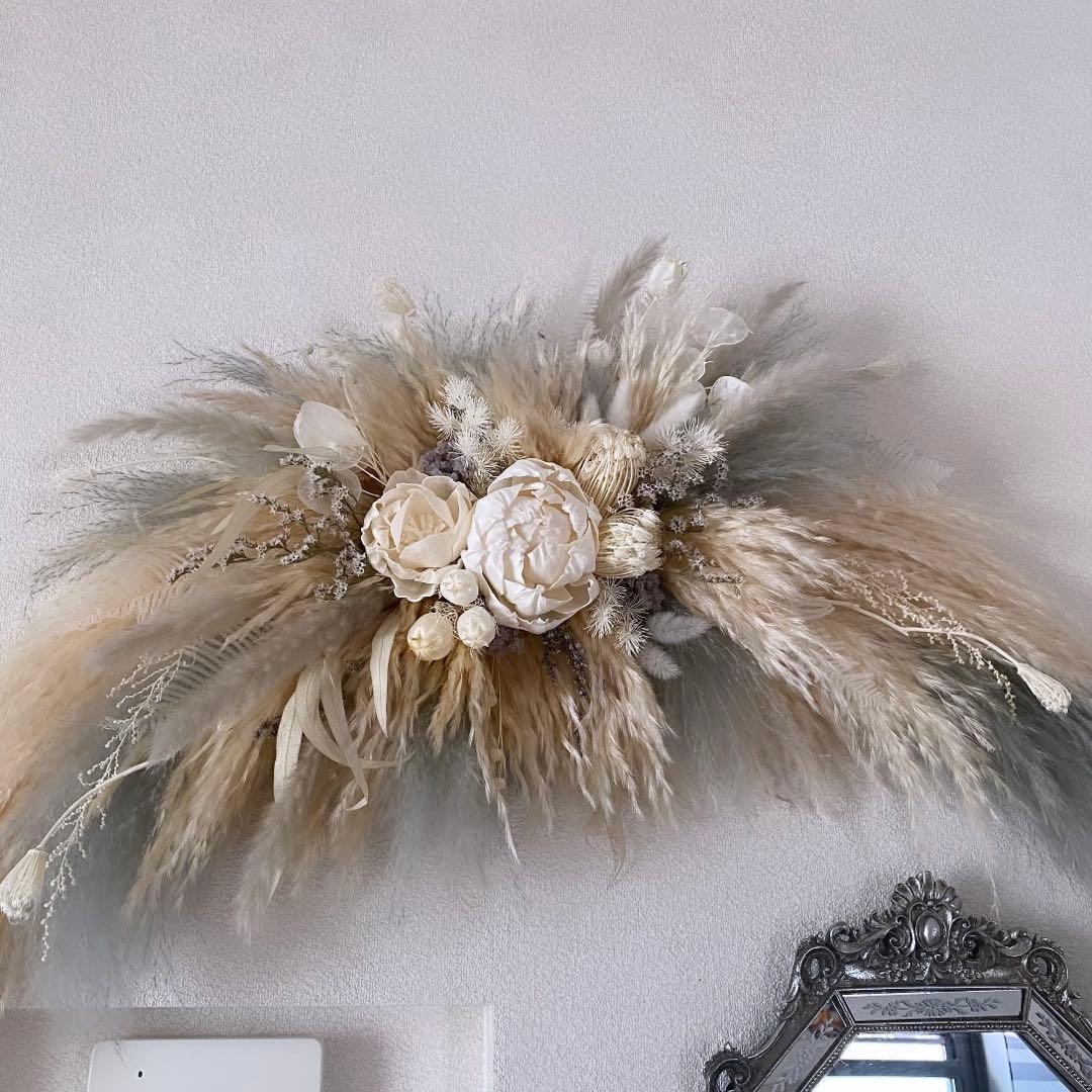 特大スワッグ アーチ風 壁がけ ウォールオブジェ インテリア