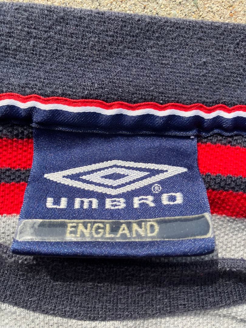 【希少】アンブロxイングランド代表 ボーダースウェットシャツ XL
