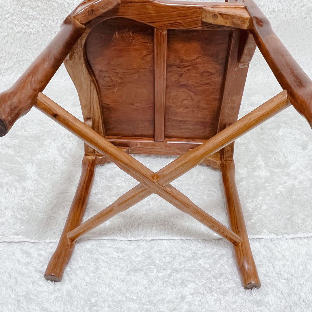 アームチェア ぶどう ブラウン ツヤあり つるつる