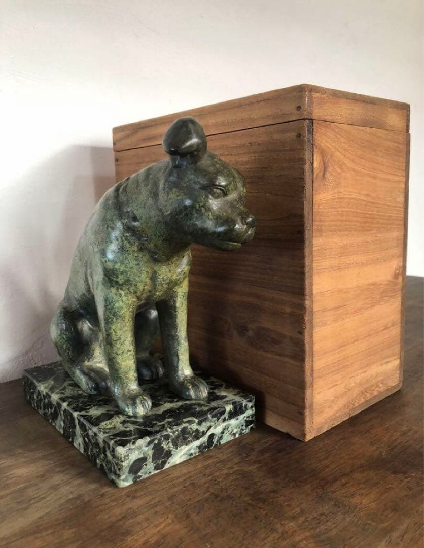 青銅 ビクター 犬の置物 日本ビクター株式会社 ニッパー 犬 VICTOR