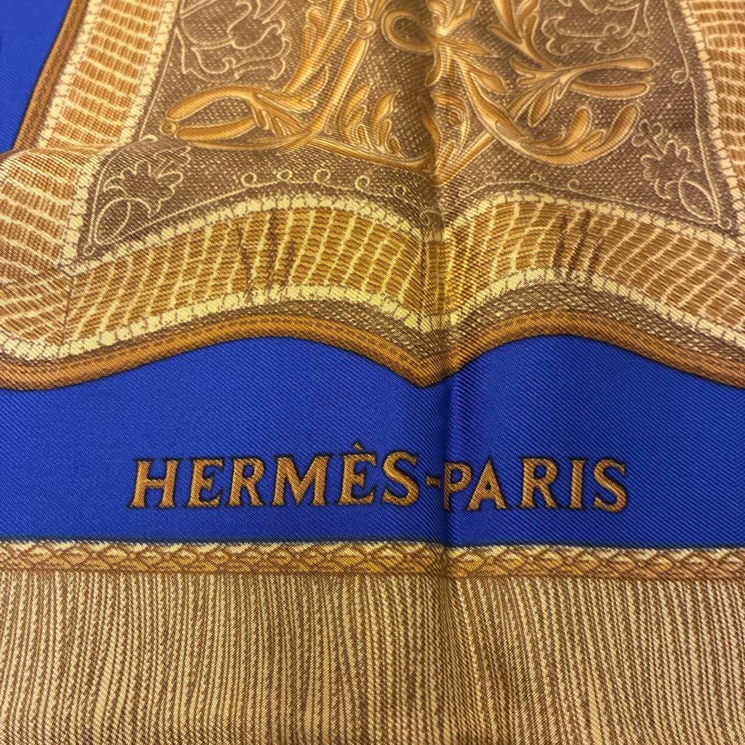 エルメススカーフ カレ90 サーベル飾袋 タグ付き
