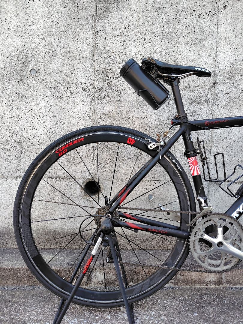 即乗 amico fun road ロードバイクカスタム ☆ノーマルペダル変更