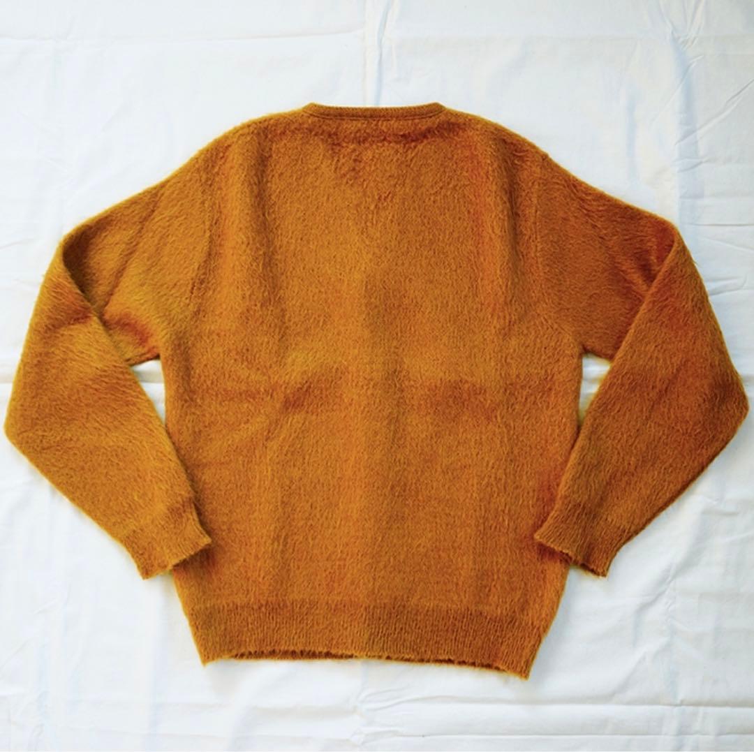 モヘアカーディガン ビンテージ マスタード イエロー カートコバーン