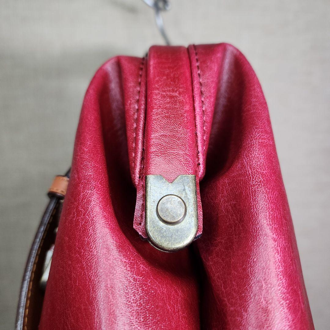 【極美品】木和田 豊岡鞄 ダレスリュック 2Way レッド レザー A4 がま口