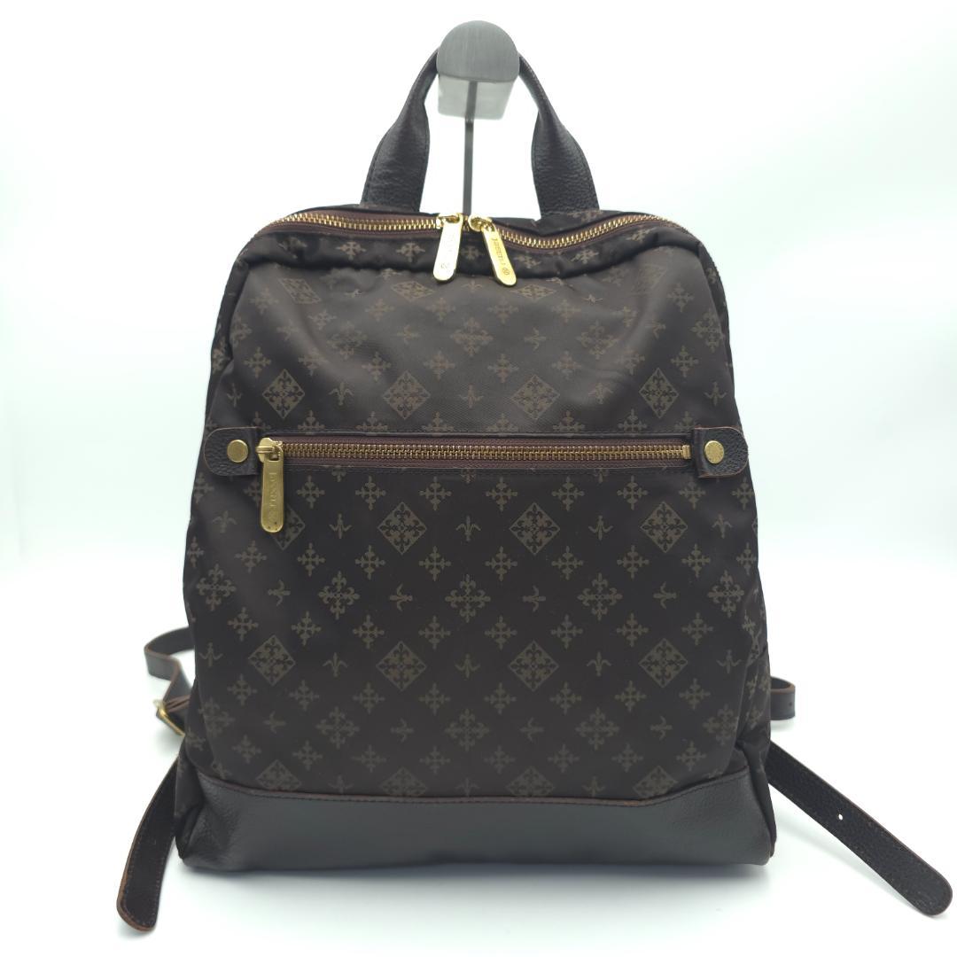 未使用級 russet ラシット モノグラム リュックサック レディース レザー