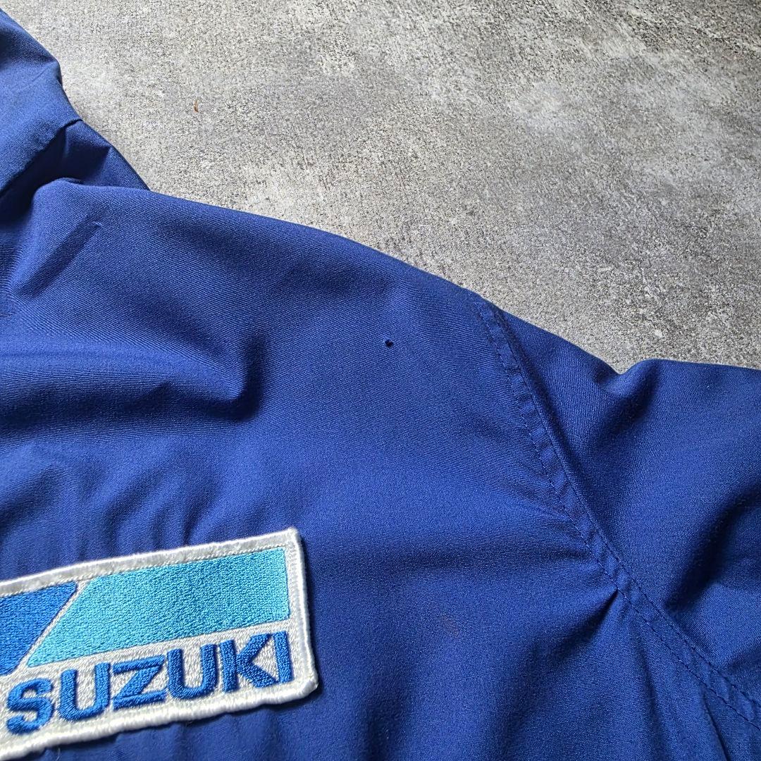 激レアTEAMSUZUKIスズキリバーシブルナイロンジャケット短丈企業ロゴLL