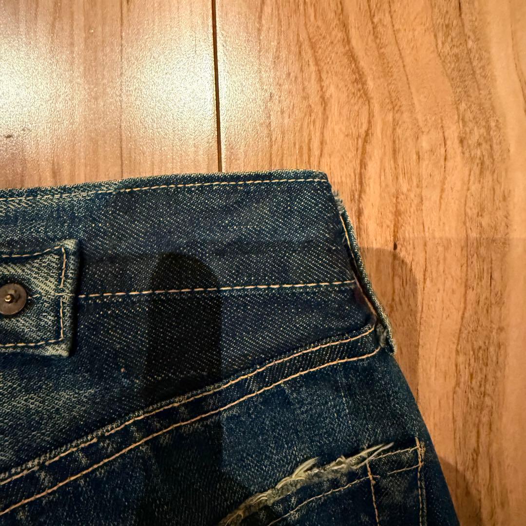 【真紺】LEVI‘S 501XX LVC1937 W35鬼ヒゲ ハチノス
