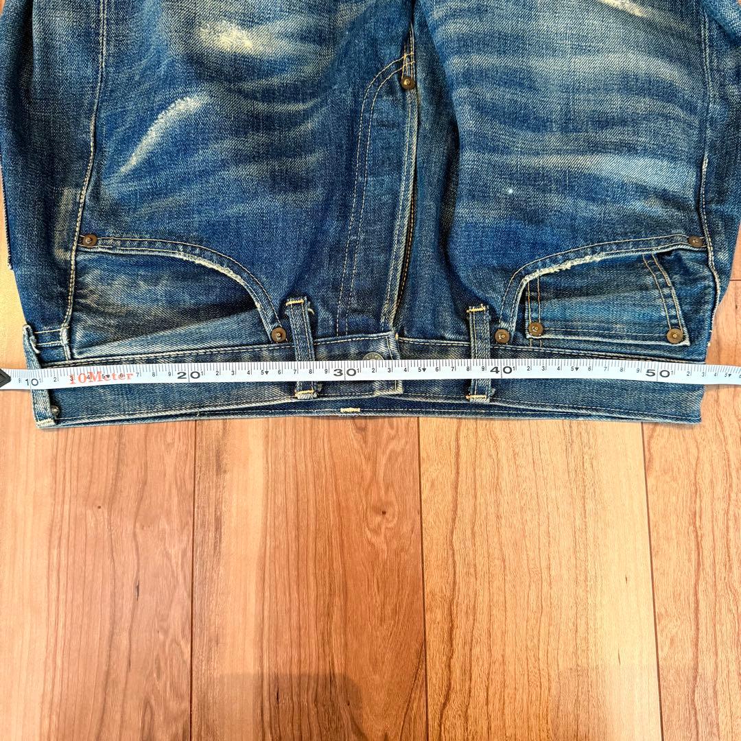 【真紺】LEVI‘S 501XX LVC1937 W35鬼ヒゲ ハチノス