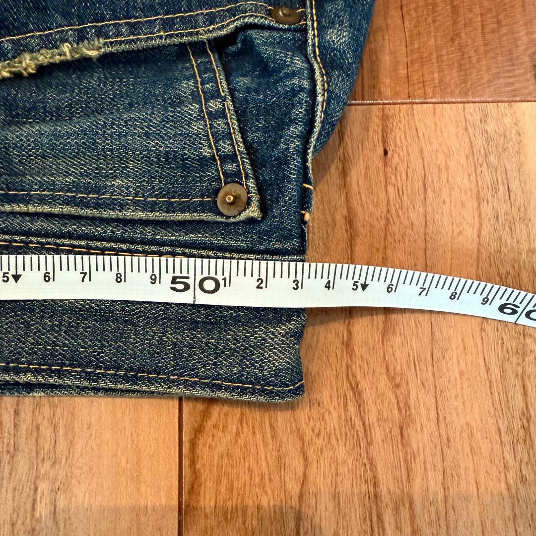 【真紺】LEVI‘S 501XX LVC1937 W35鬼ヒゲ ハチノス