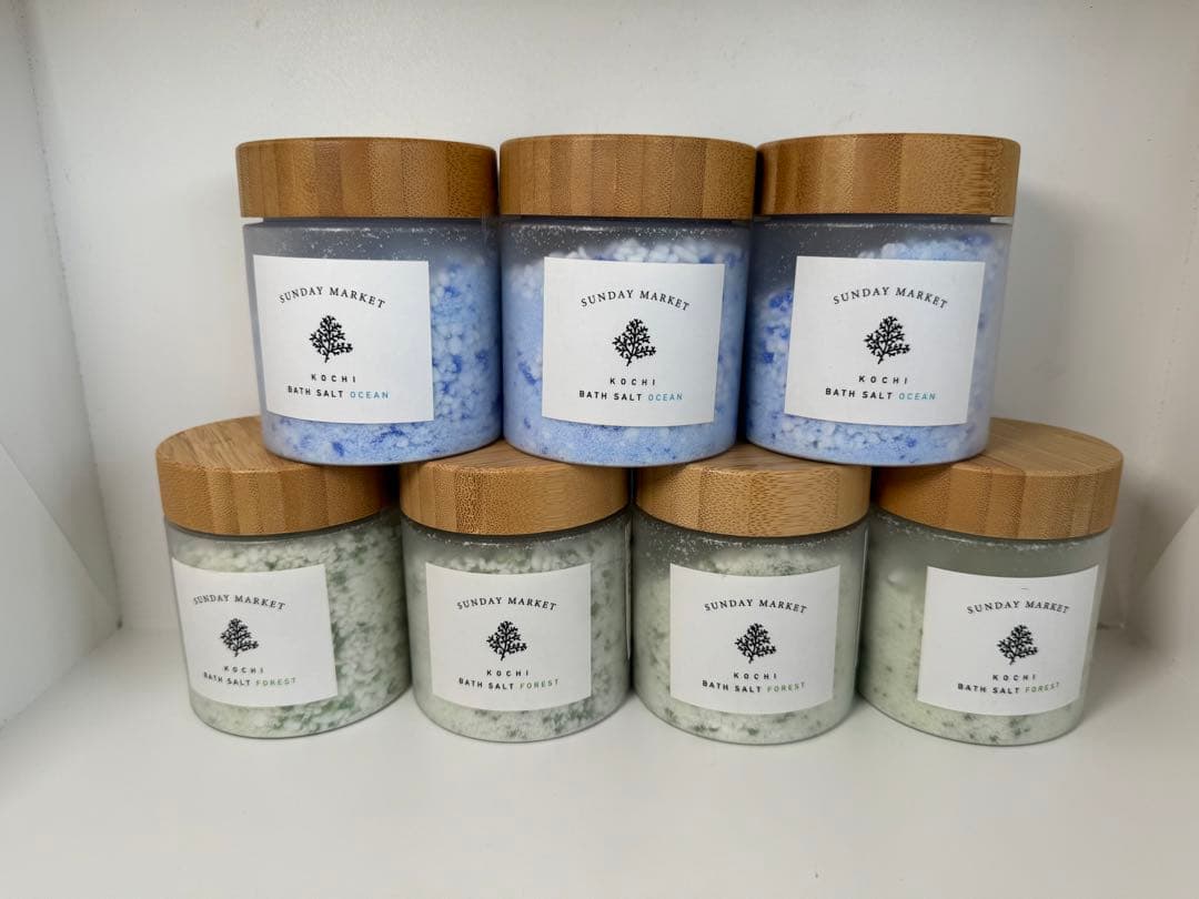 サンデーマーケット バスソルト OCEAN3点 FOREST4点計7点新品