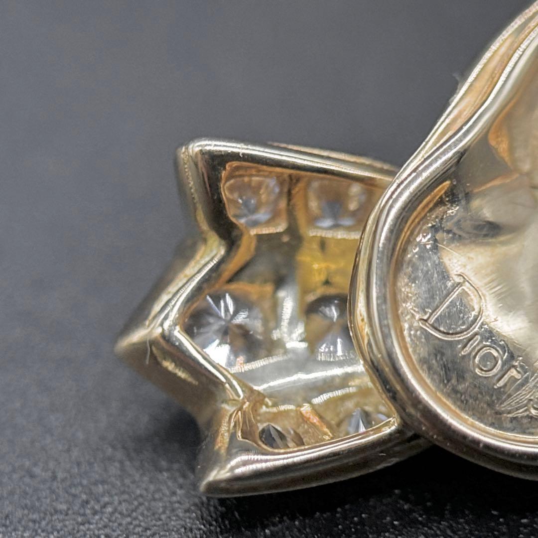 美品!! ディオール K18 OR750 ダイヤモンド ブローチ　約3.9g