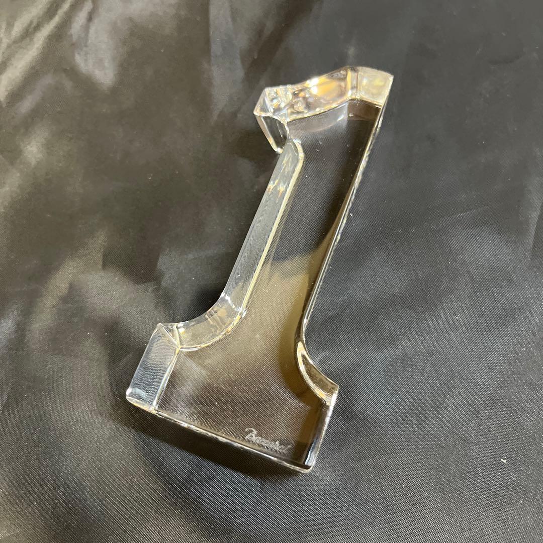 バカラ フィギュリン 置物 ナンバーワン 数字 オブジェ クリスタル No