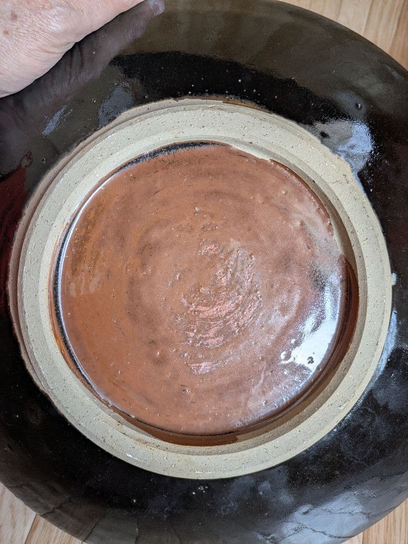 希少　大皿　焼き物　陶芸　牛ノ戸焼　置物　 飾り皿　約30cm　送料無料