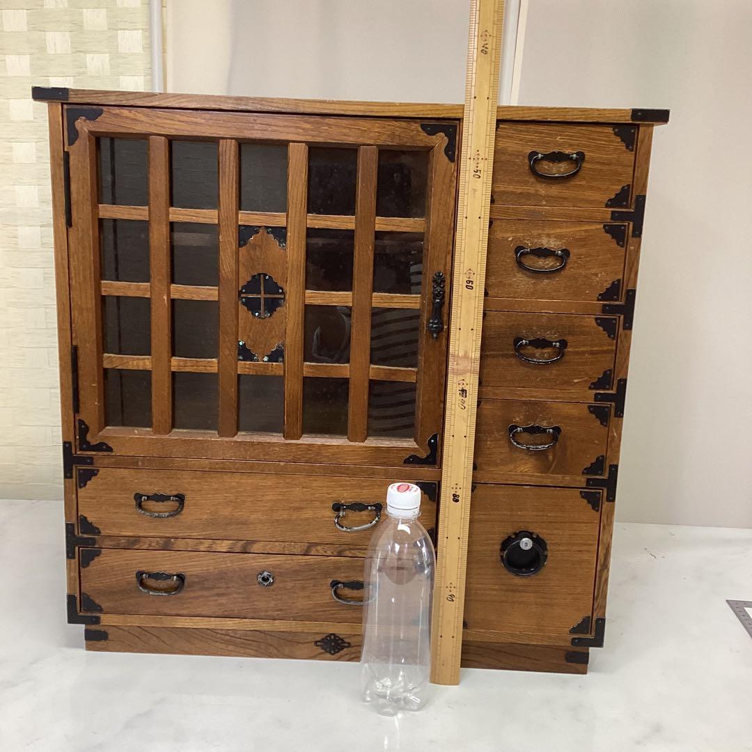 時代箪笥　民藝箪笥　和箪笥　古家具　小箪笥　小棚　小引き出し　木製　箪笥　U58
