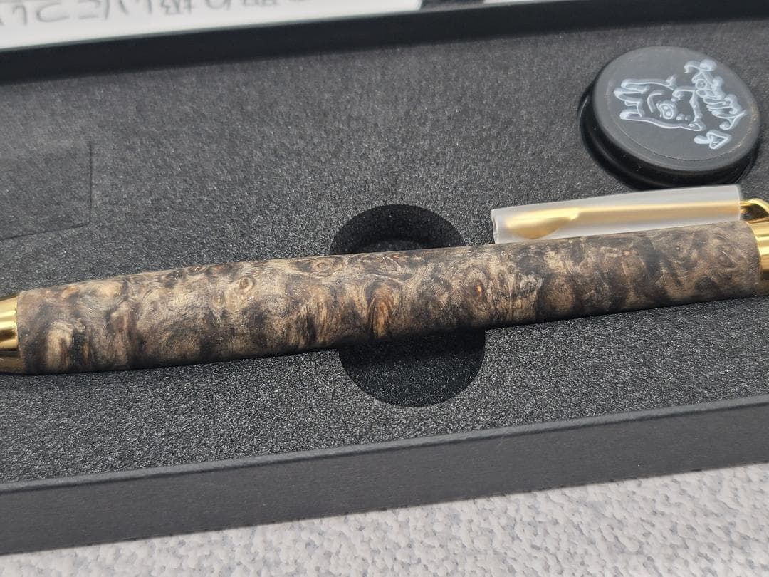 新品 こぶた工房 極上+花梨瘤 青瘤グロテスク 金金具 シャープペンシル