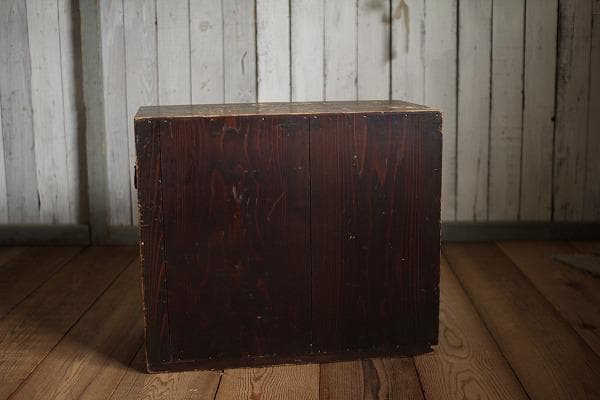 古く味のある木製の引き出し5杯 チェスト 昭和レトロ 古家具 古民家