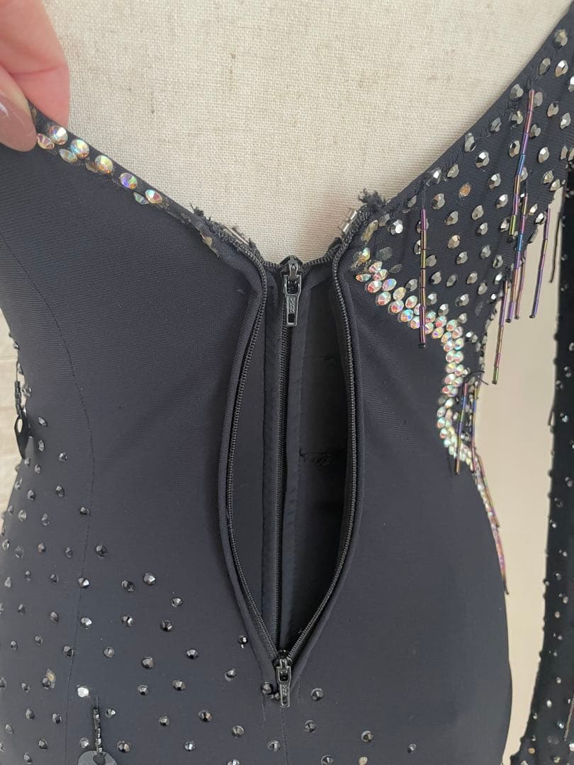 社交ダンス ⭐️ラテンドレス 黒