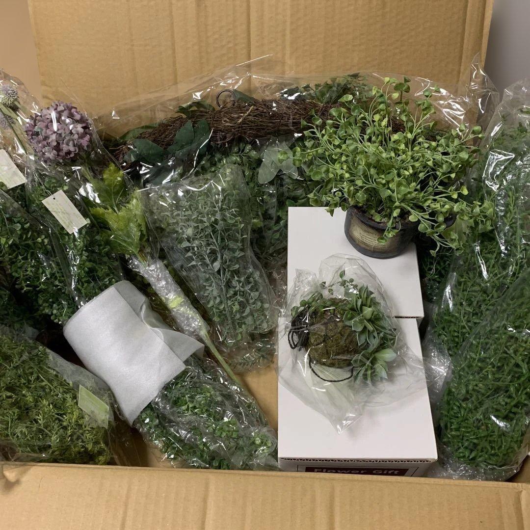 CT触媒加工 フェイクグリーン　17個　まとめ売り　空気清浄