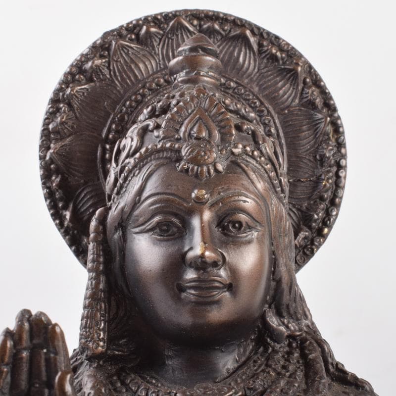 仏教美術 古銅 ヴィシュヌ神像 チベット仏 仏像 置物 V R9035