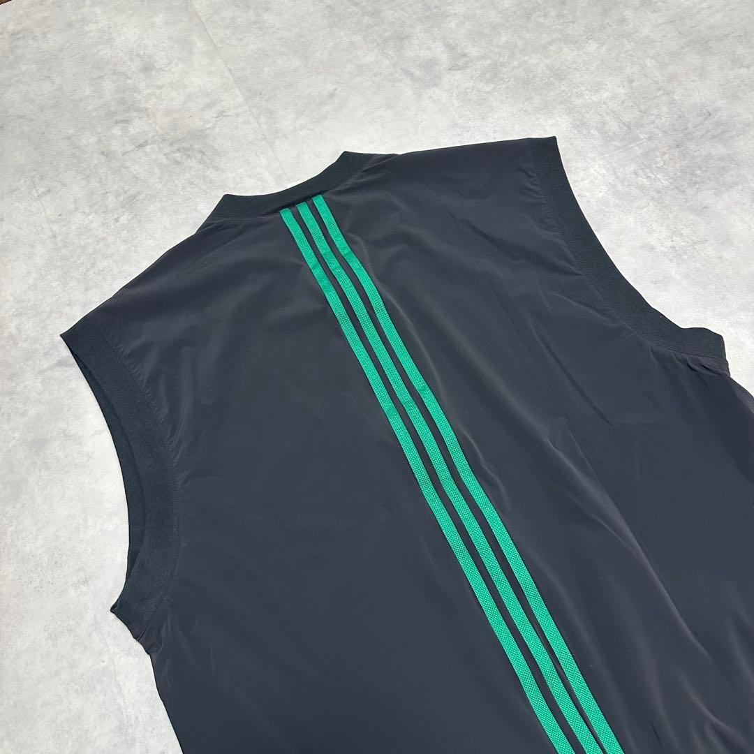 アディダス ゴルフ ローリング リンクス XL ベスト 黒 撥水 ウェア