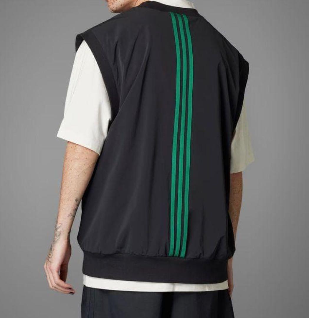 アディダス ゴルフ ローリング リンクス XL ベスト 黒 撥水 ウェア